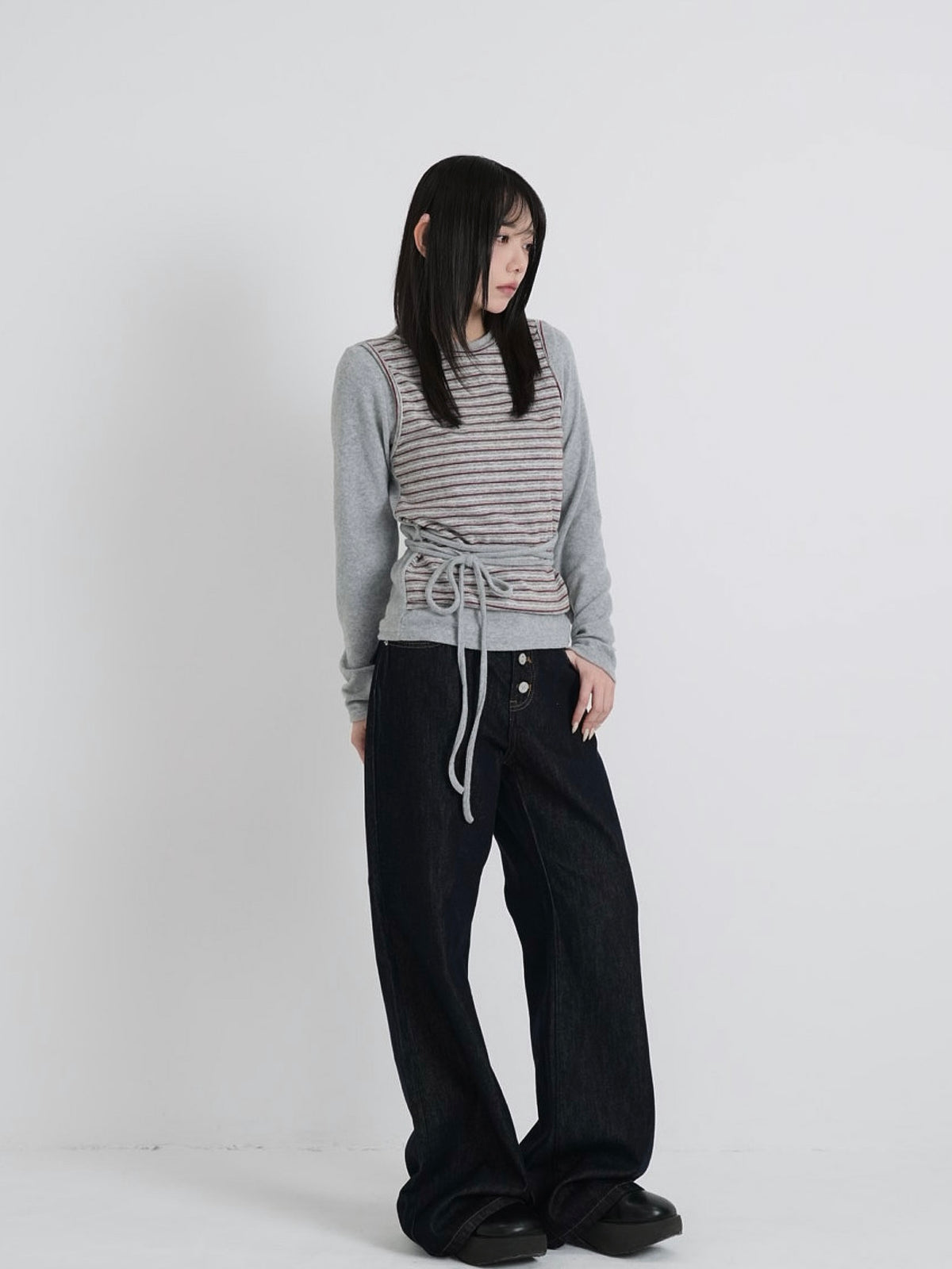 layered border wrap ribbon tops