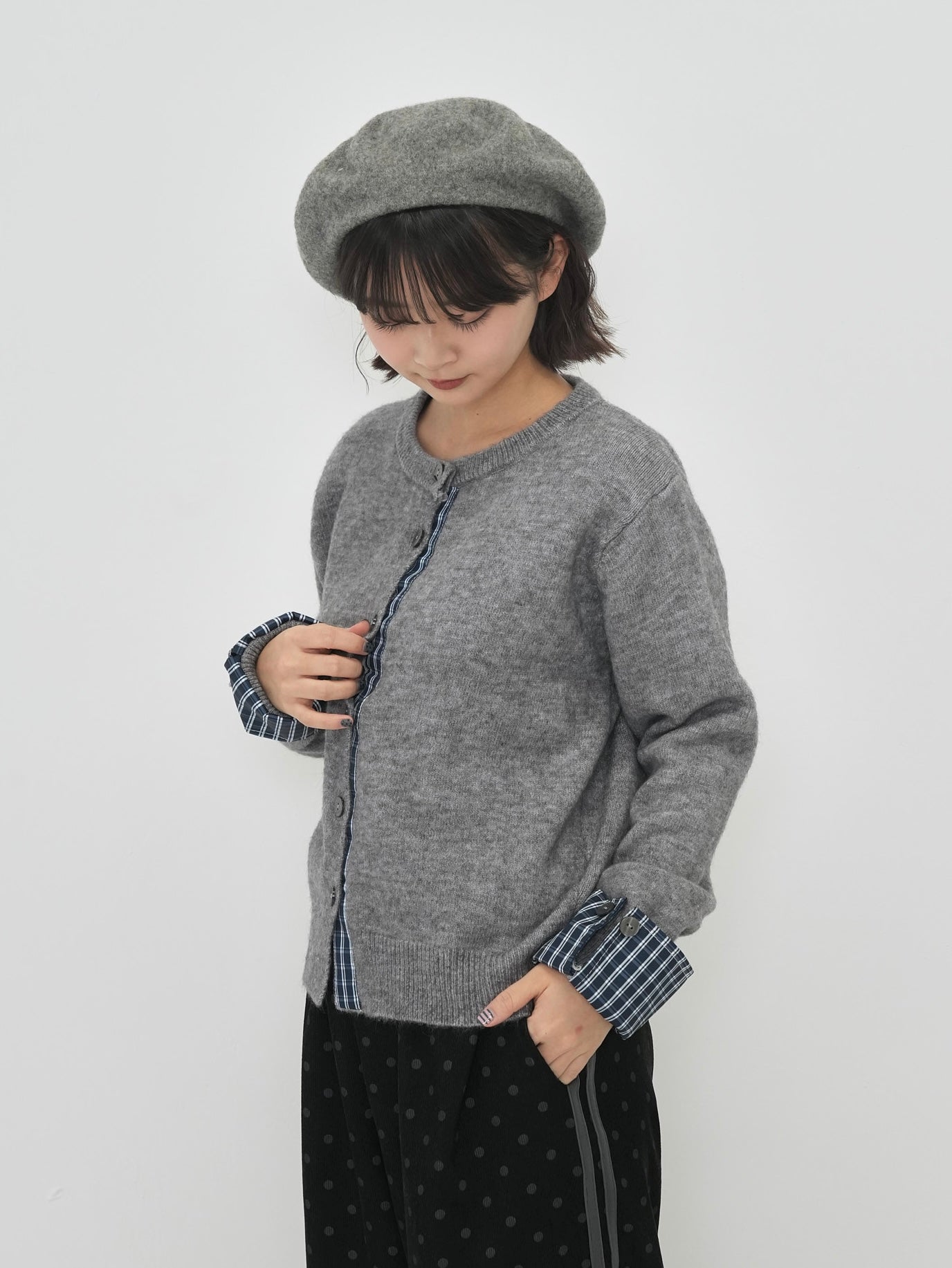 check shirt knit