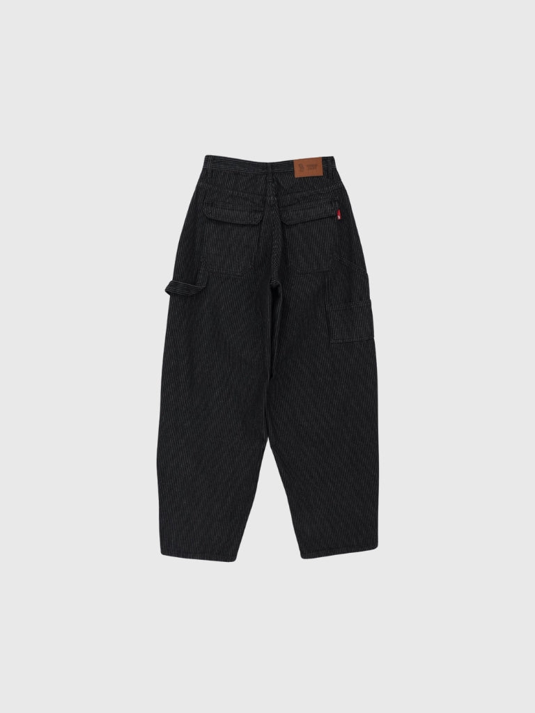 loose stripe wide pants