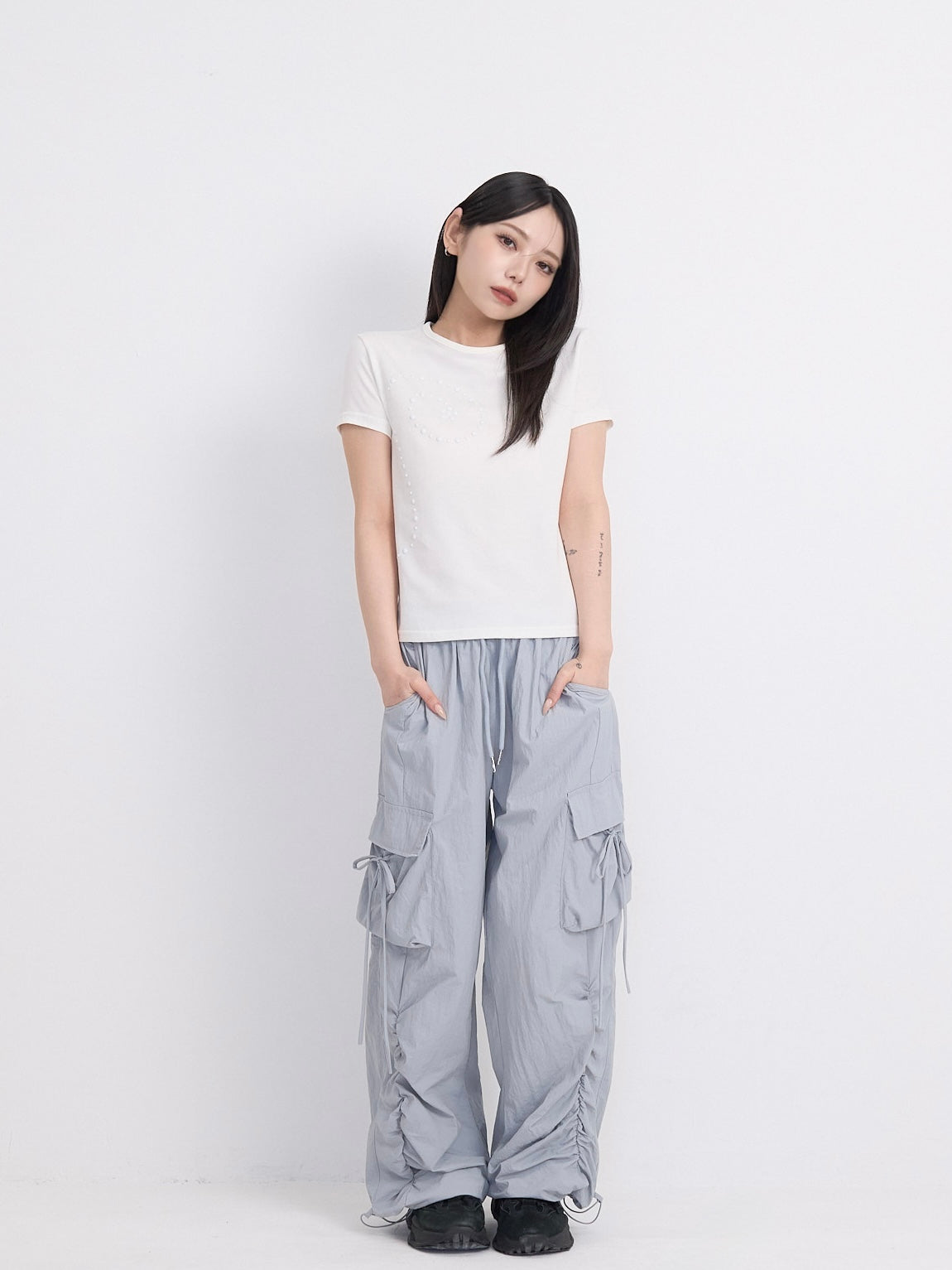 volume drawstring cargo pants