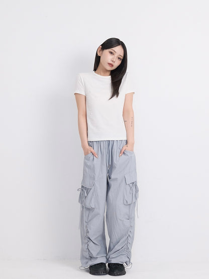 volume drawstring cargo pants