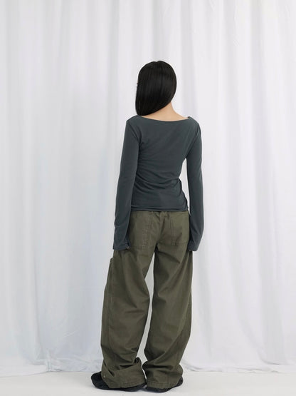 double row button tops