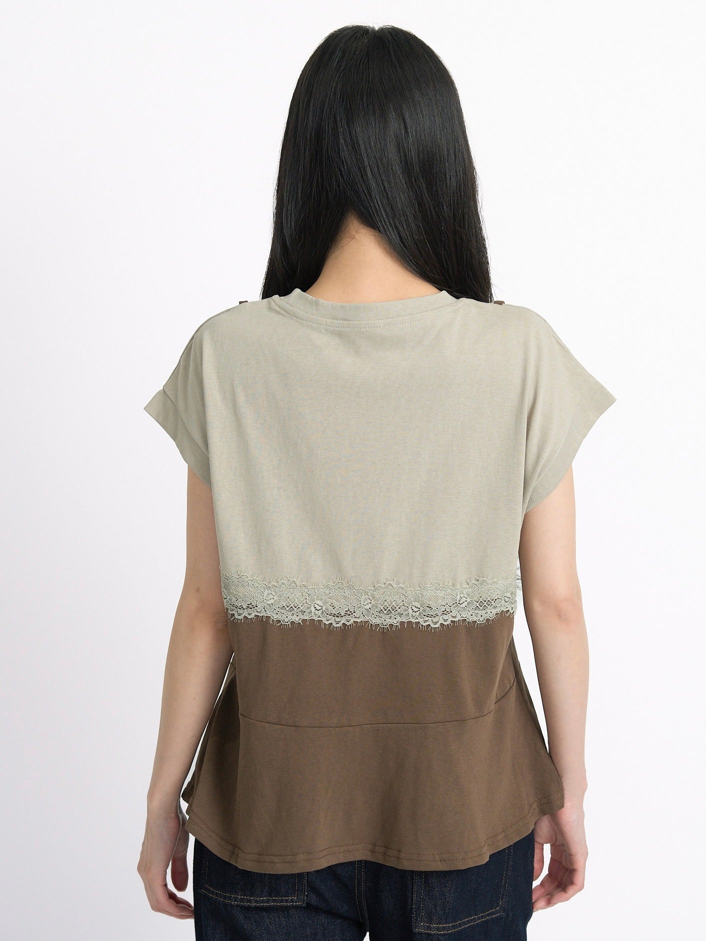 lace bustier layered tops