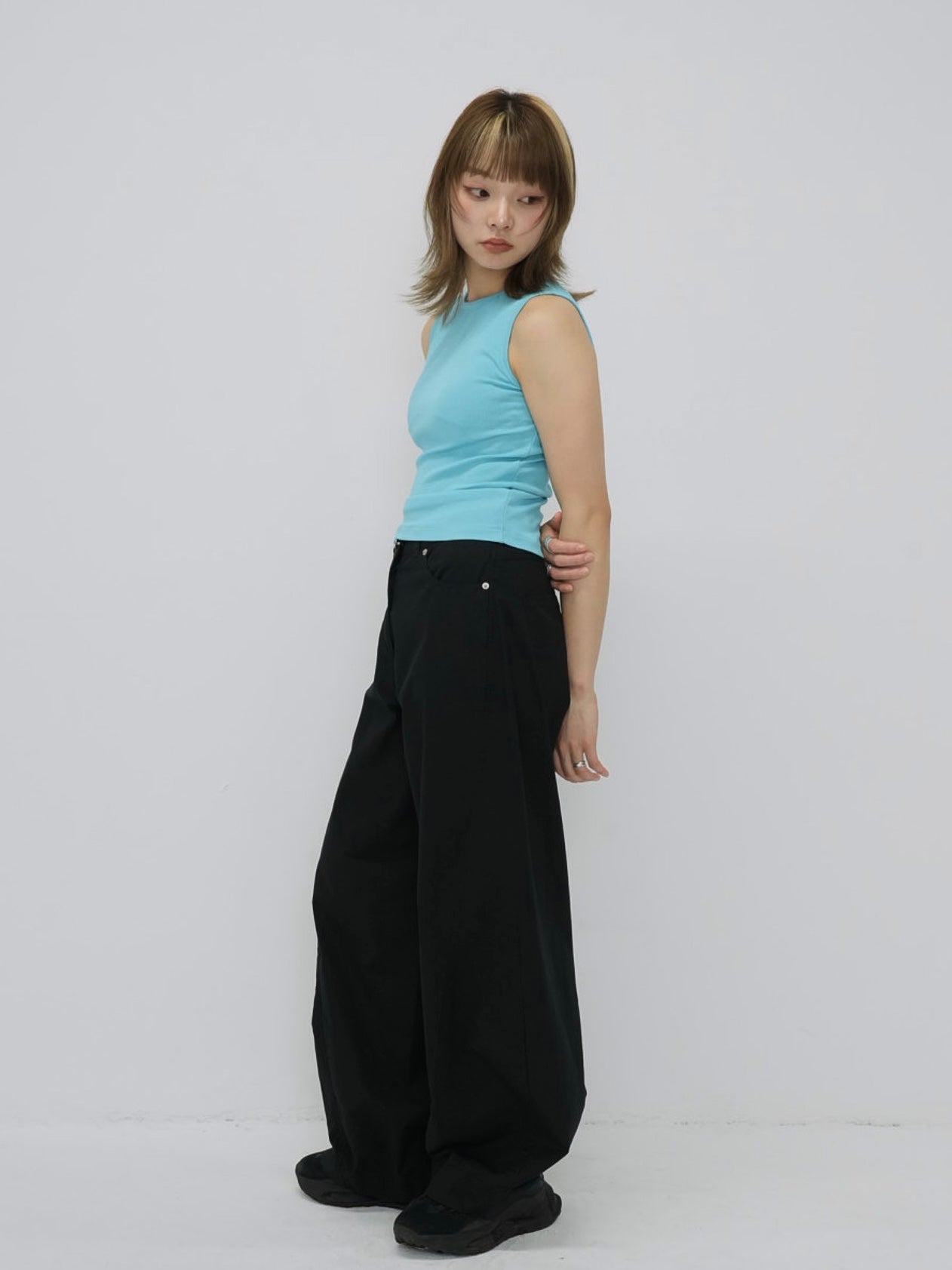 color rib tank top