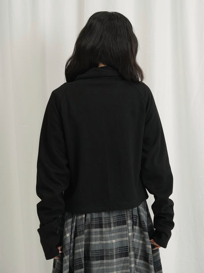 minimal double button cardigan