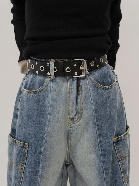 thick eyelet belt