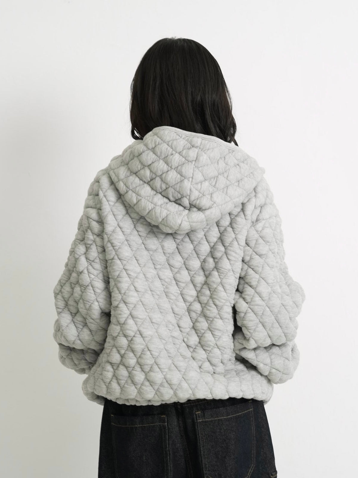 soft quilting hoodie