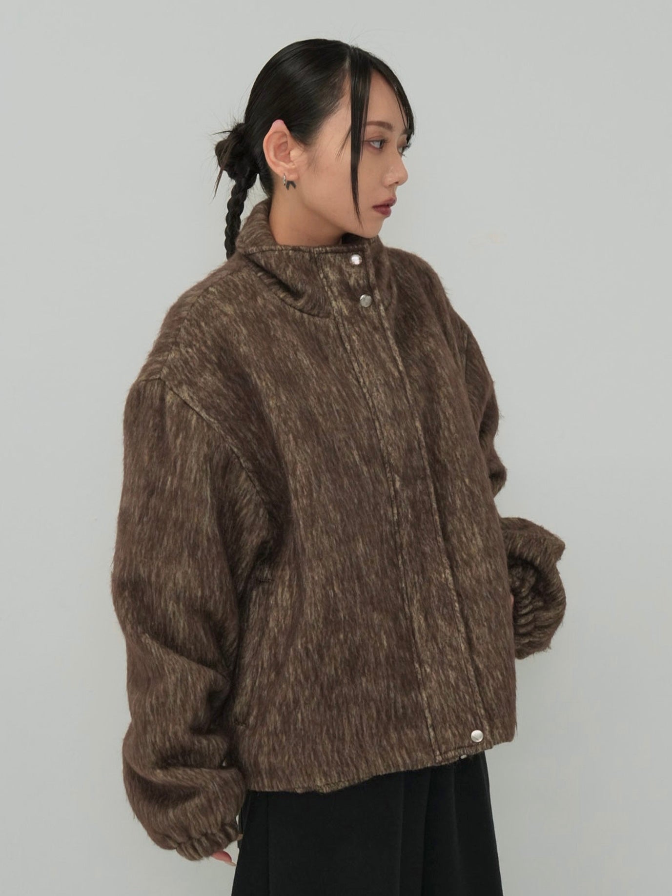 mohair tuck blouson – enewdnina