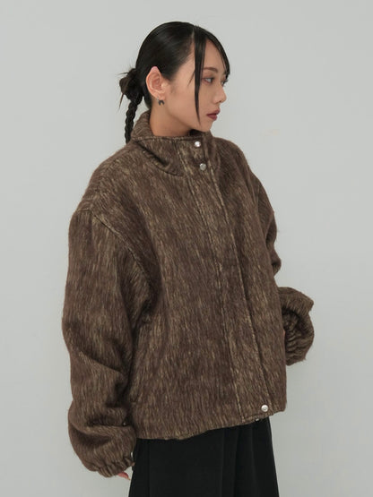 mohair tuck blouson