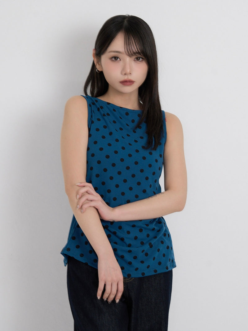 dot back cut out tops