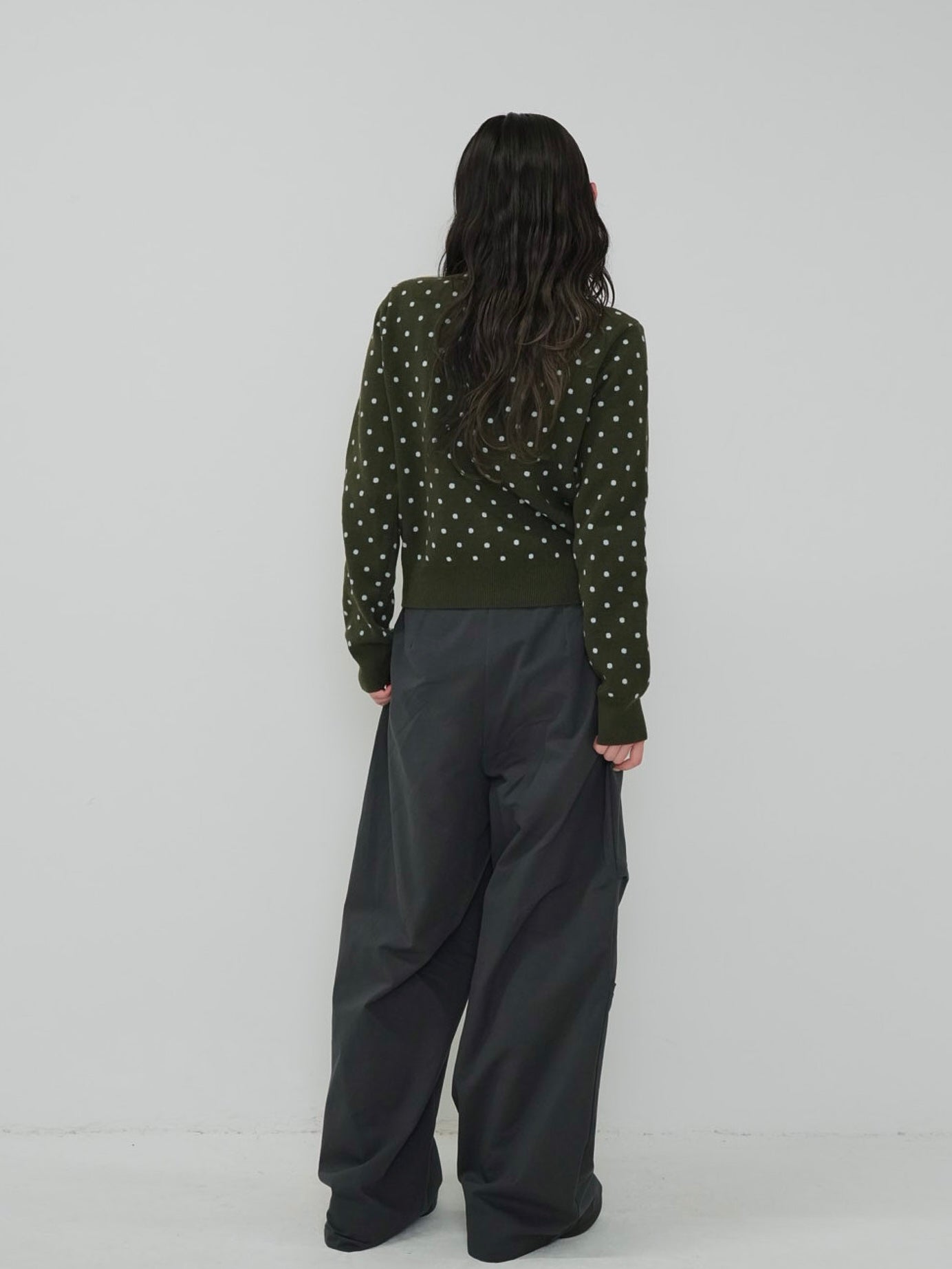 soft dot knit cardigan