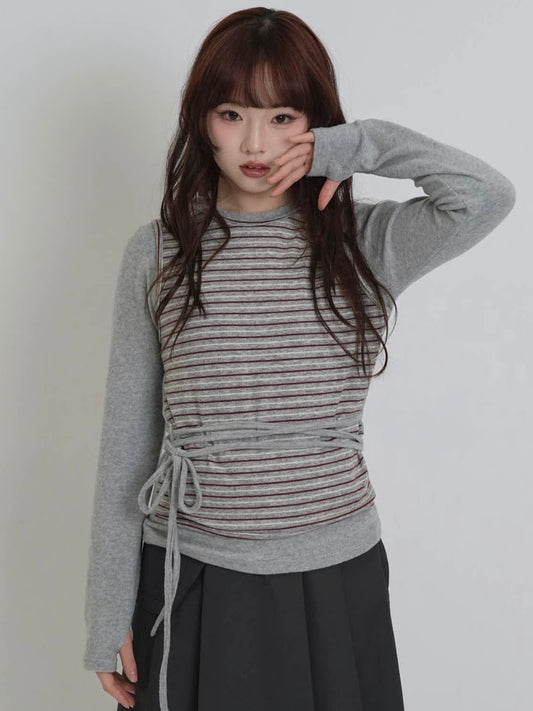 layered border wrap ribbon tops