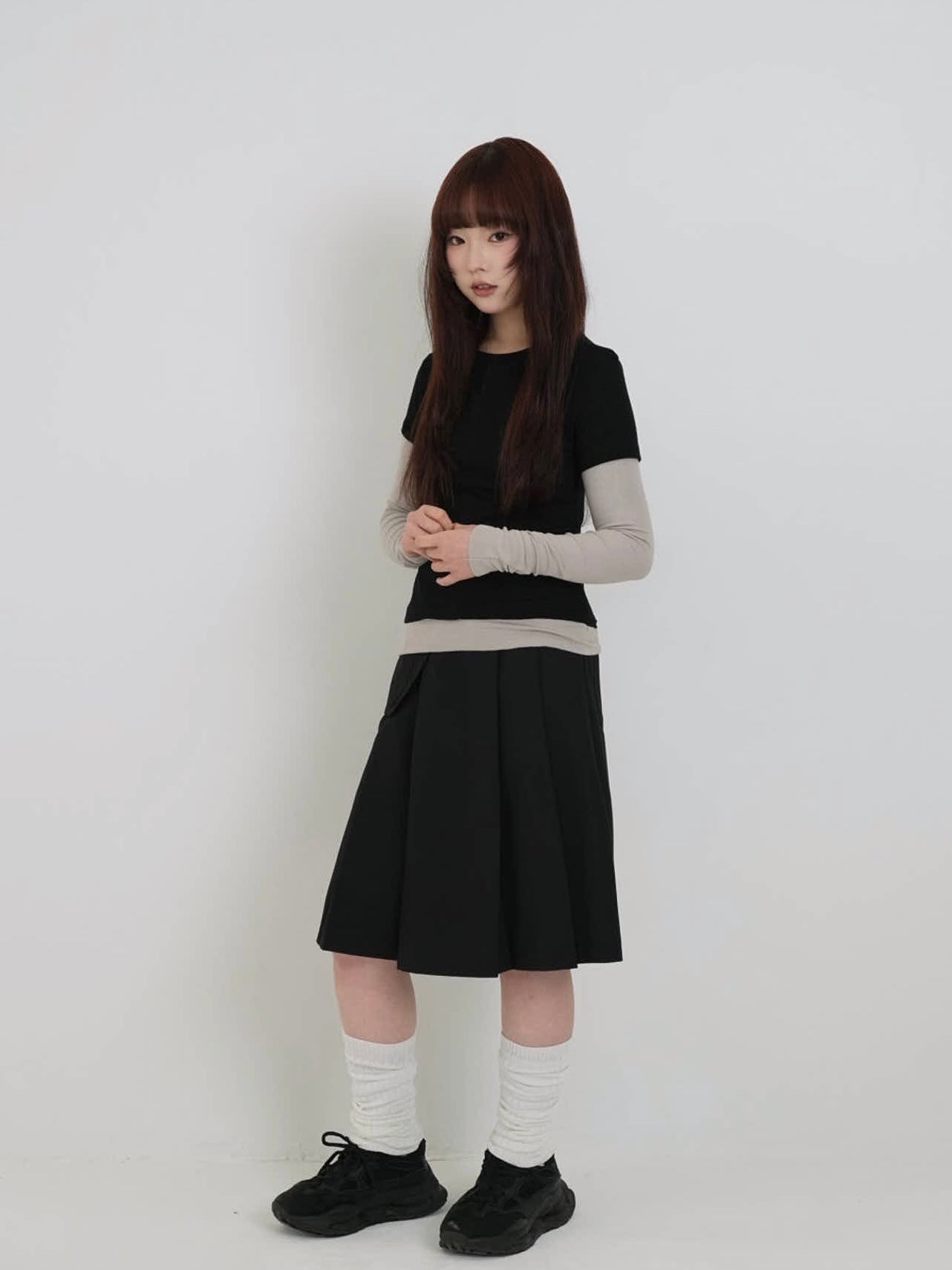 contrast layered tops