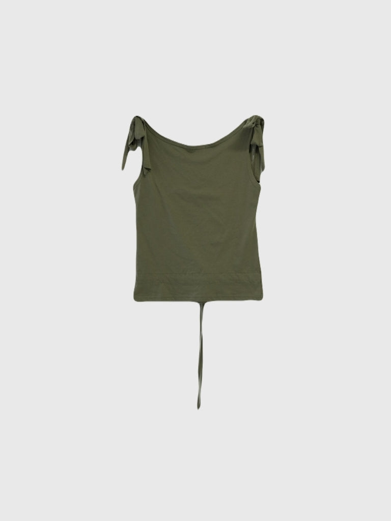 ribbon strap gather tops