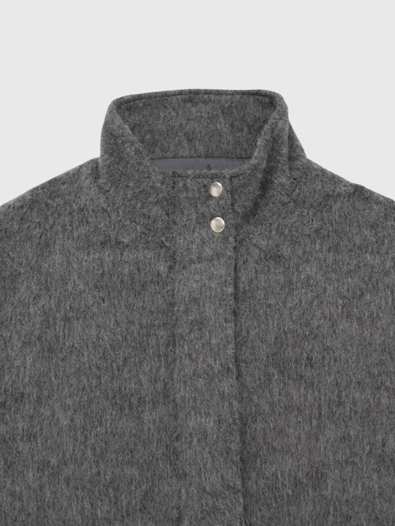 mohair snap blouson