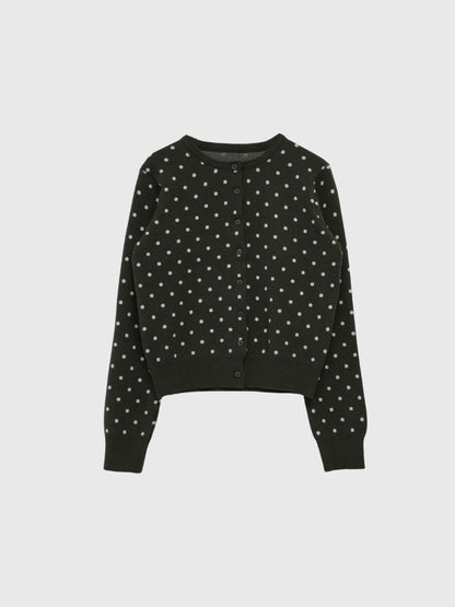 soft dot knit cardigan