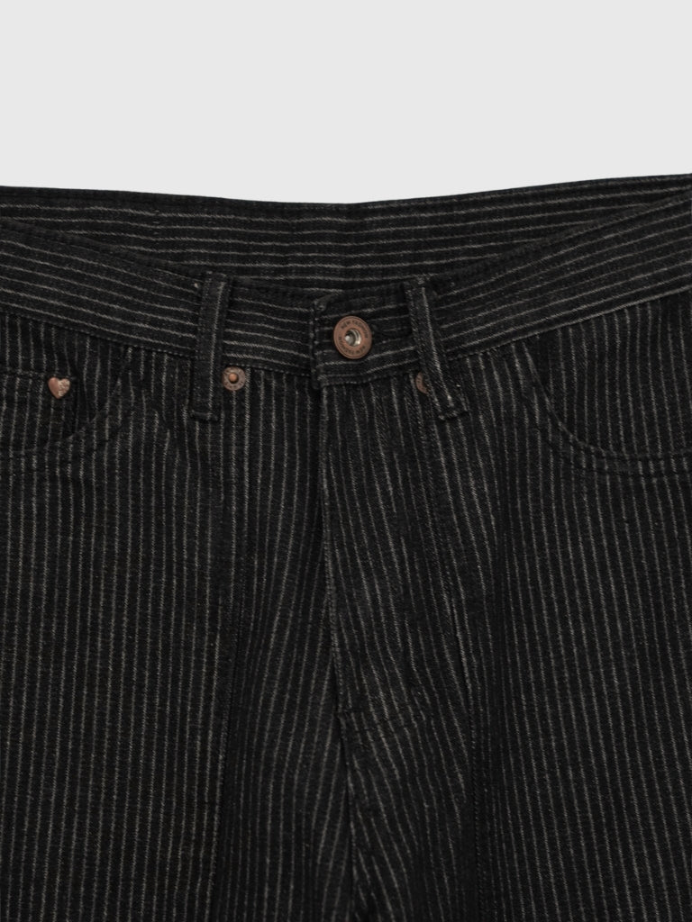 loose stripe wide pants