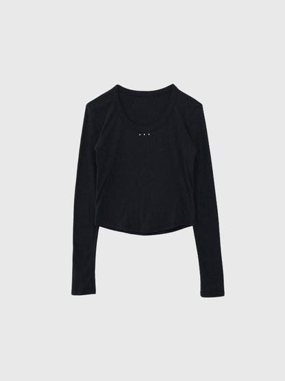 u neck stud tops