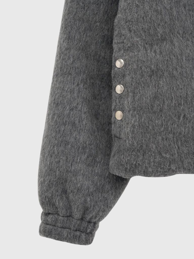mohair snap blouson