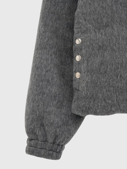 mohair snap blouson