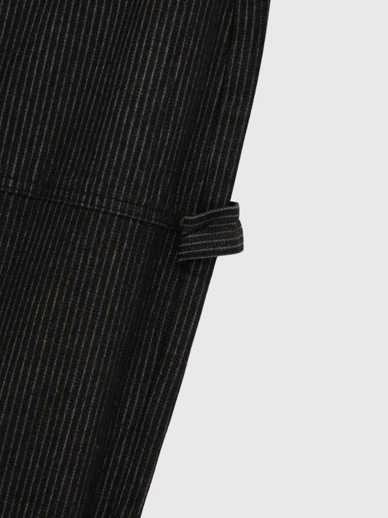 loose stripe wide pants