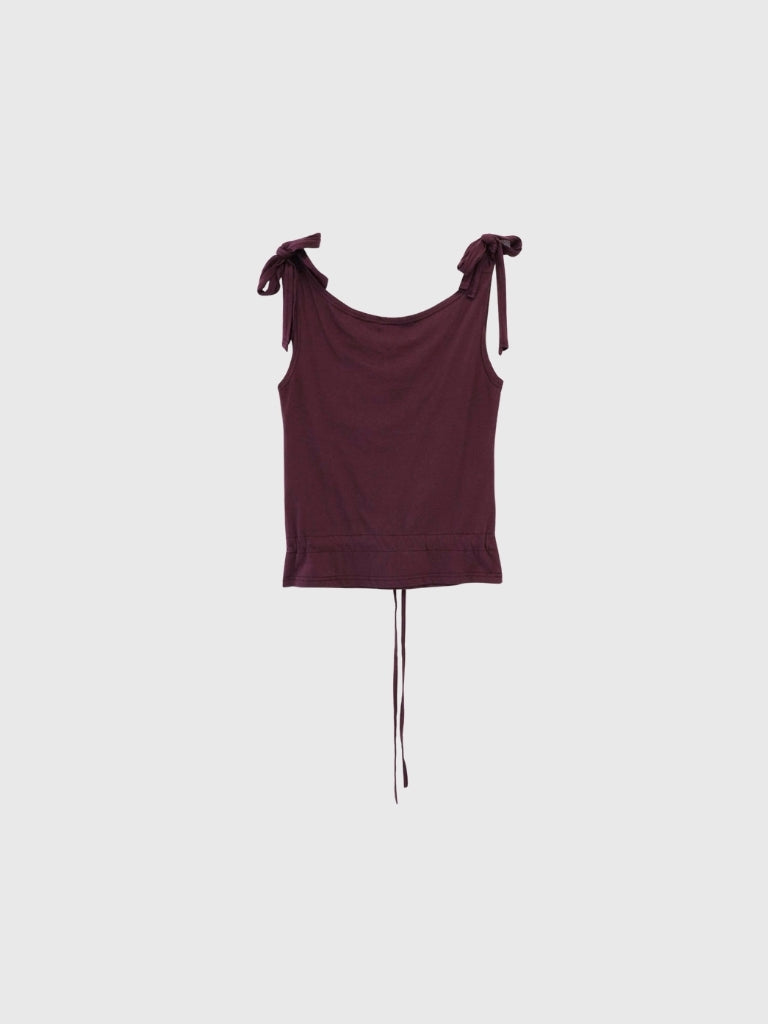 ribbon strap gather tops