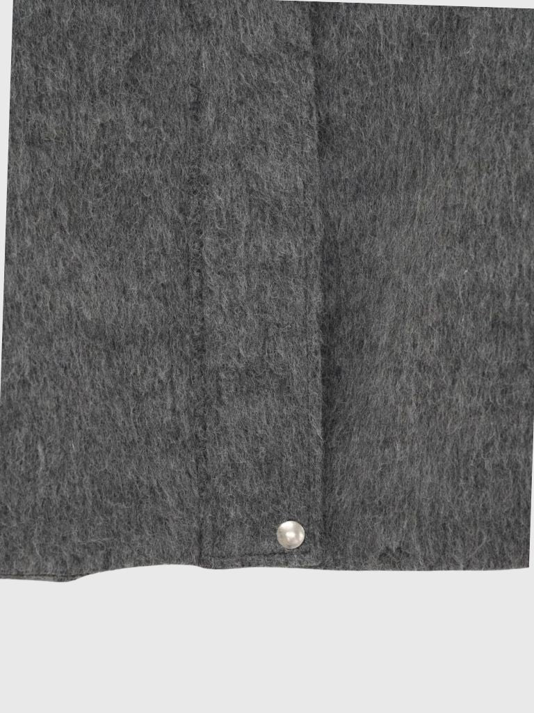 mohair snap blouson