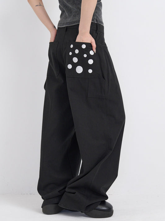 dot pocket pants
