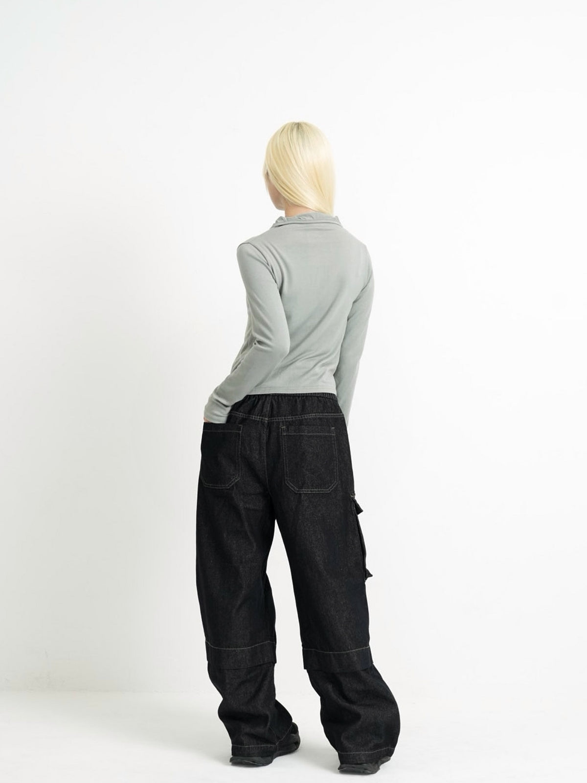 high neck fitted cardigan