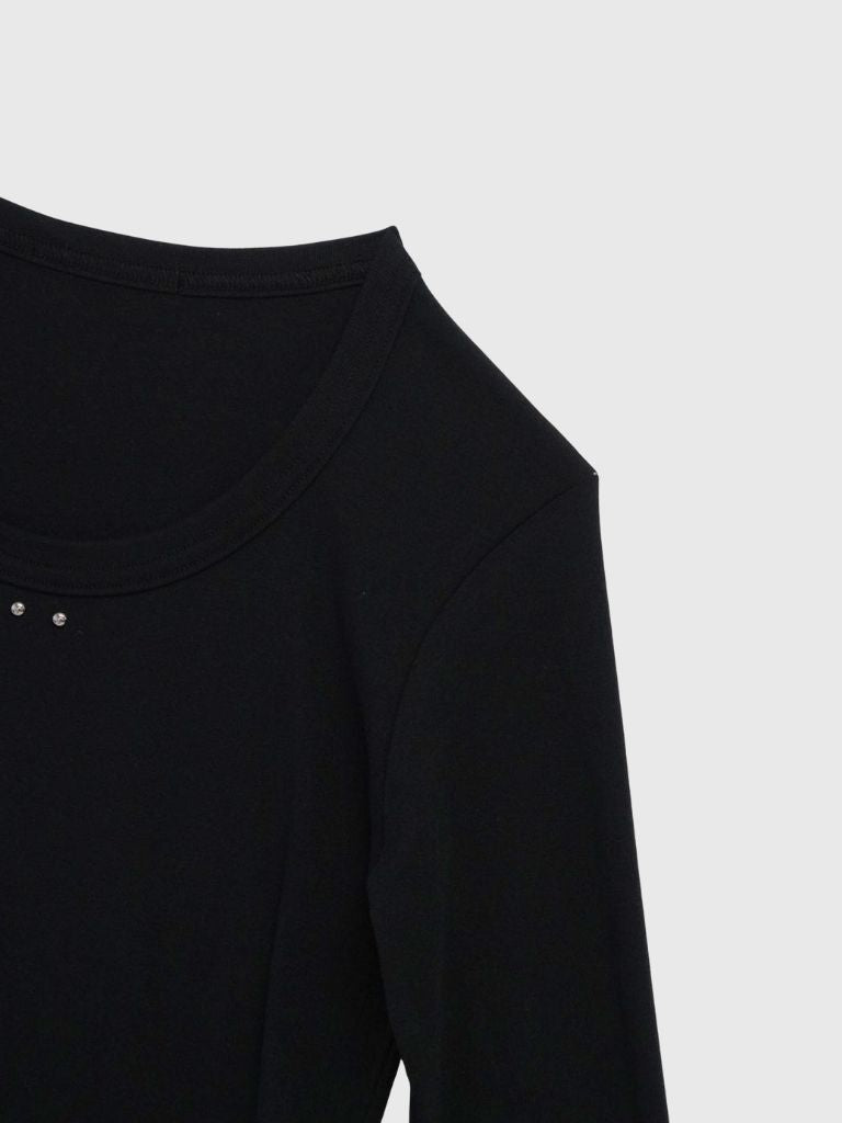 u neck stud tops