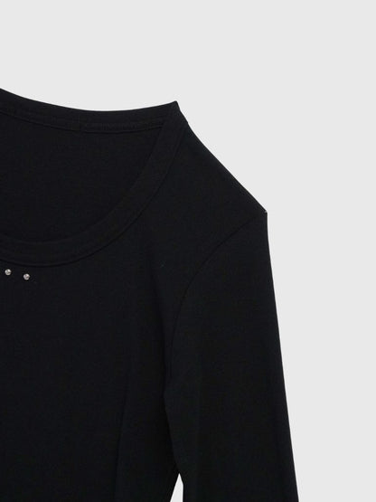 u neck stud tops