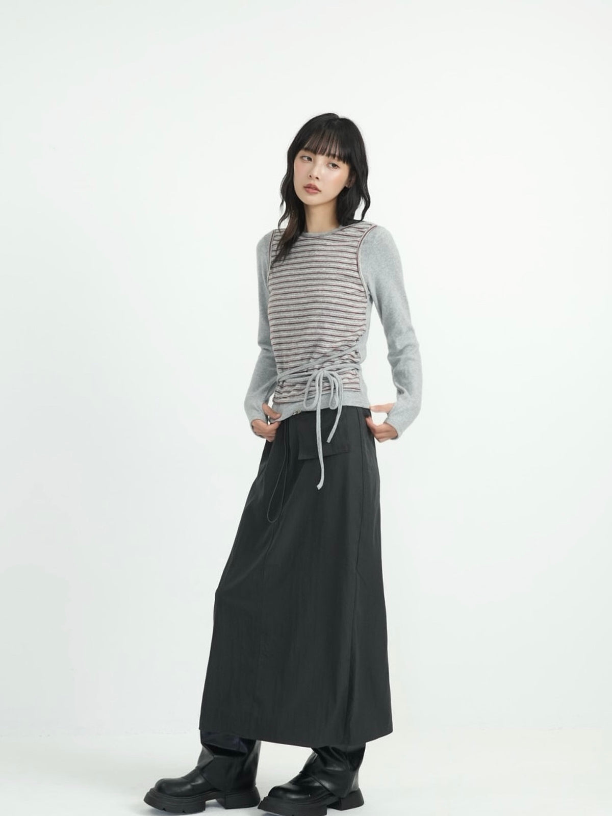 layered border wrap ribbon tops