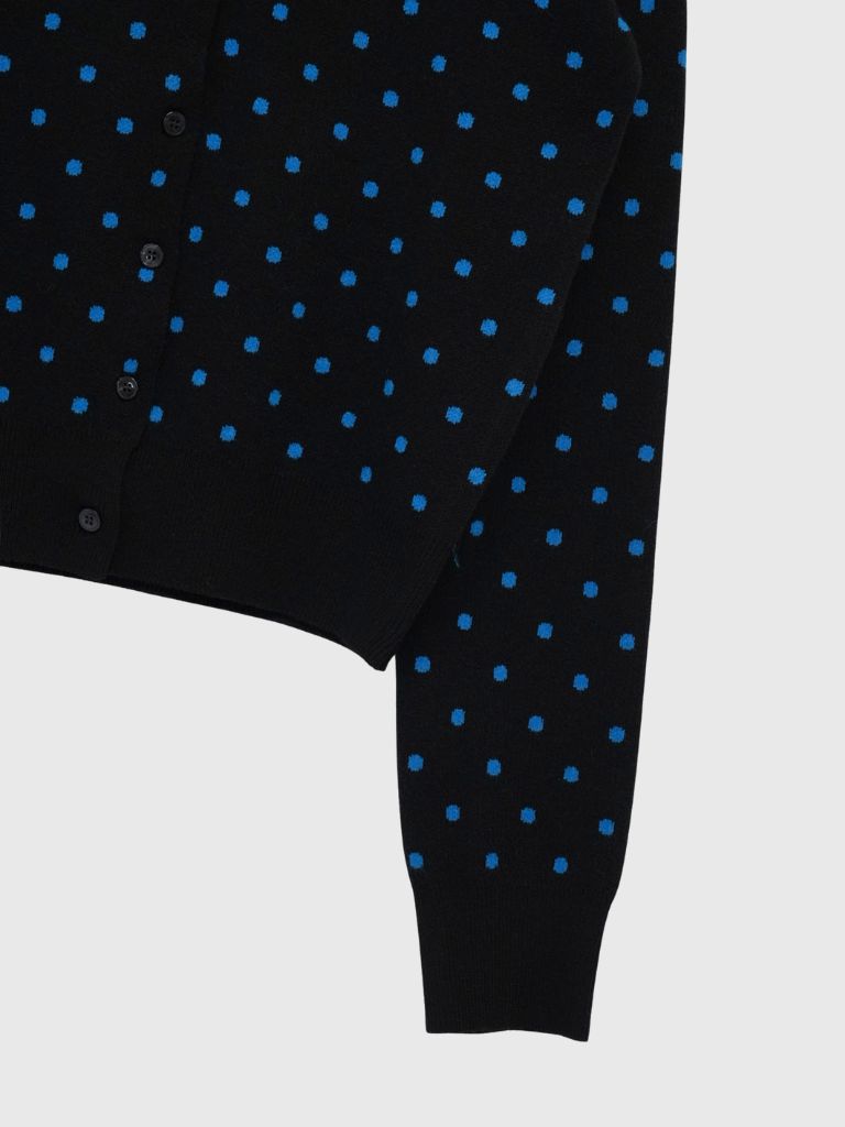 soft dot knit cardigan