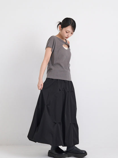 one shoulder cut tops