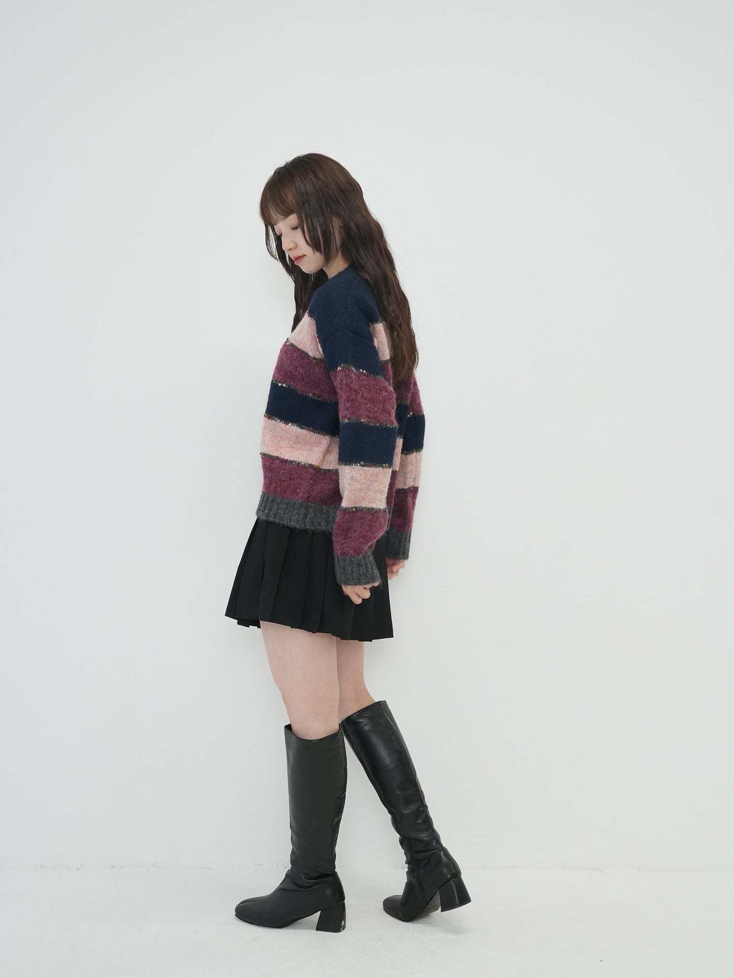 multi border knit