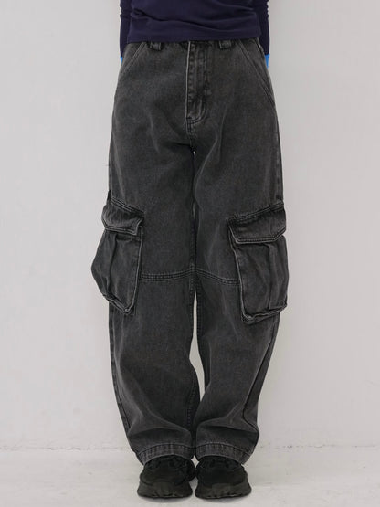 military denim pants
