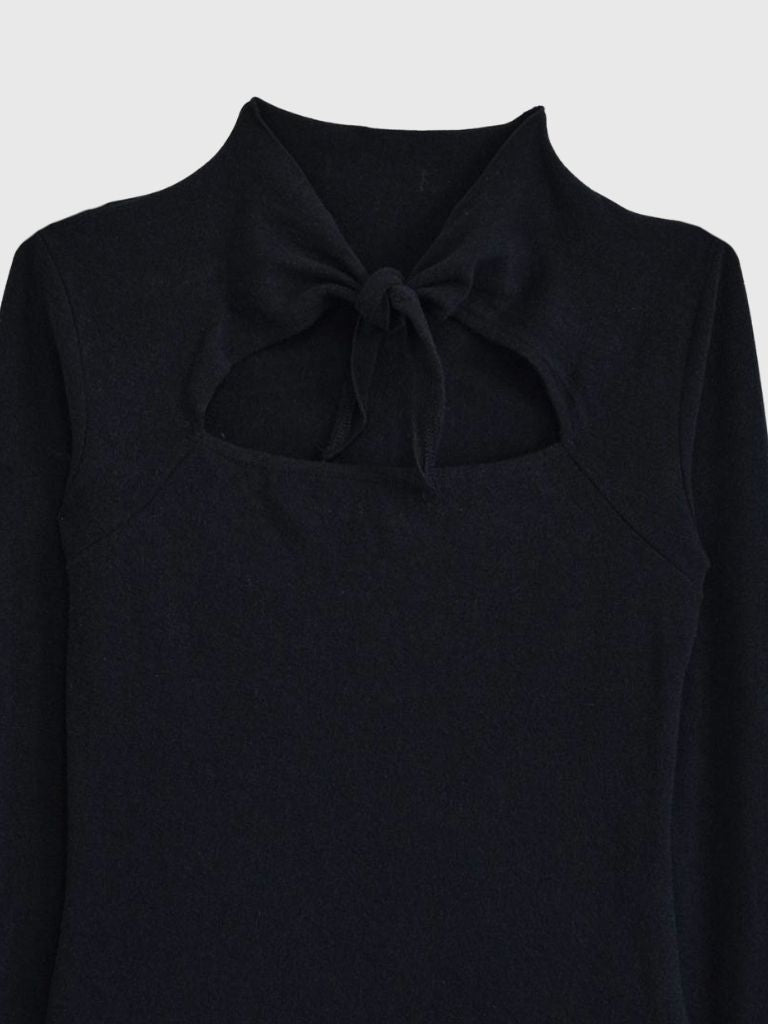 cutout choker neck tops