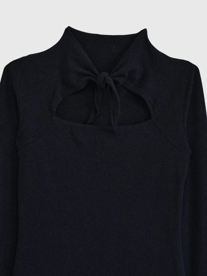 cutout choker neck tops