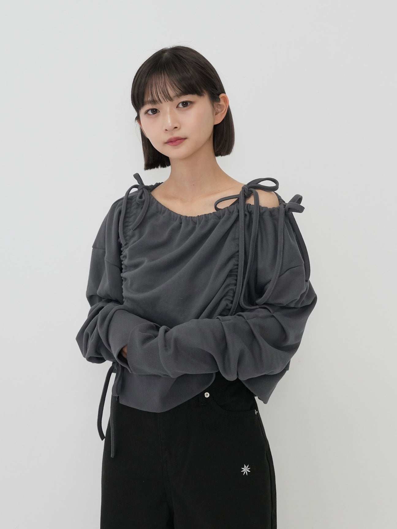 ribbon off shoulder tops