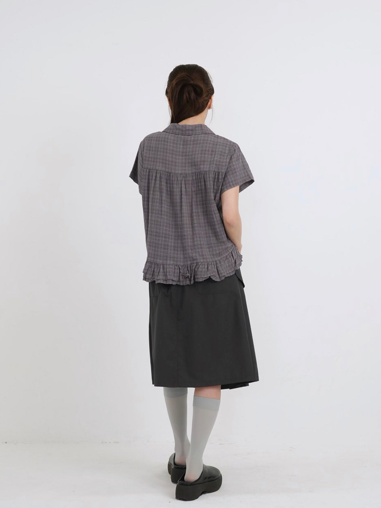 gather frill blouse