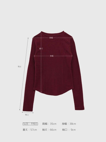 basic waffle line tops