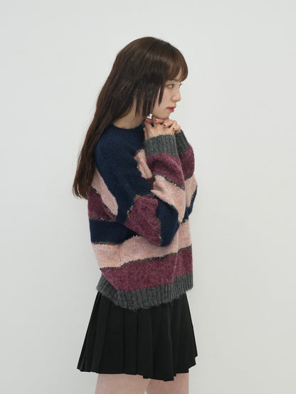 multi border knit