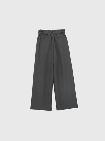 waist cord wide pants