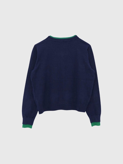 layered panel cardigan