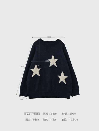 star pullover knit