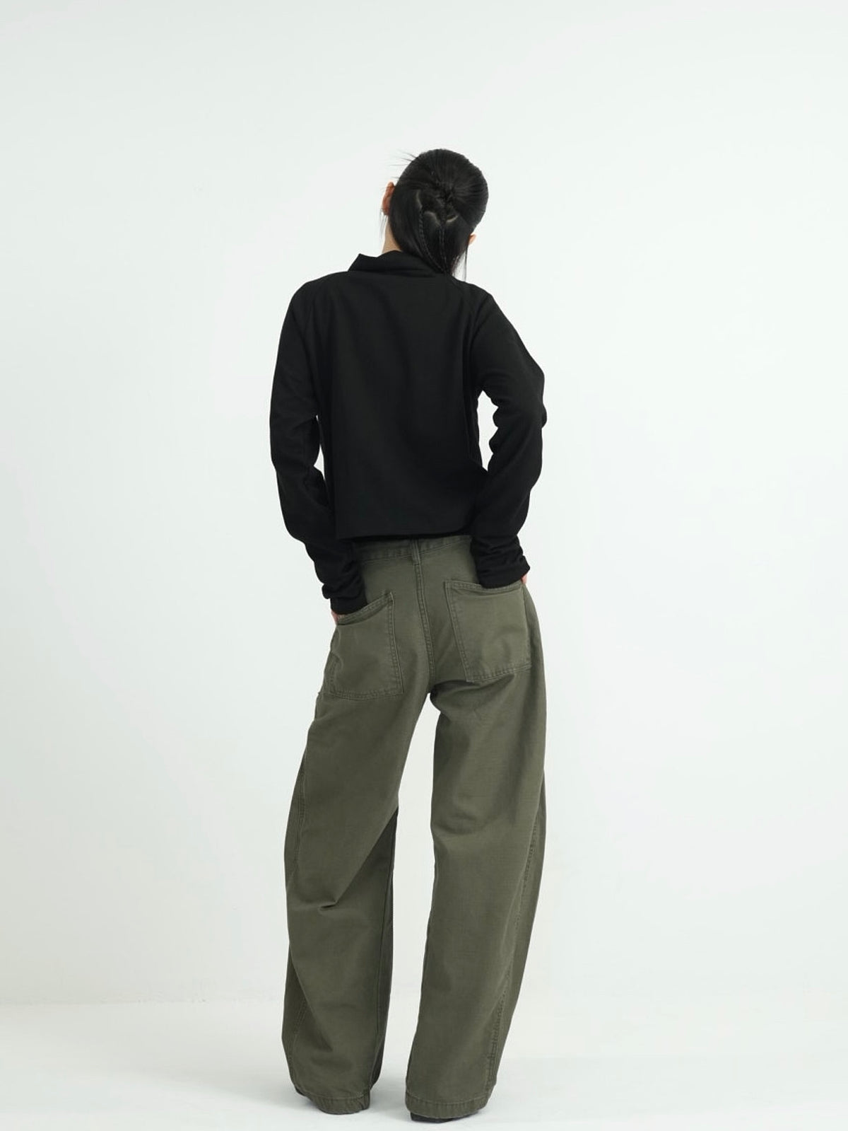 minimal double button cardigan