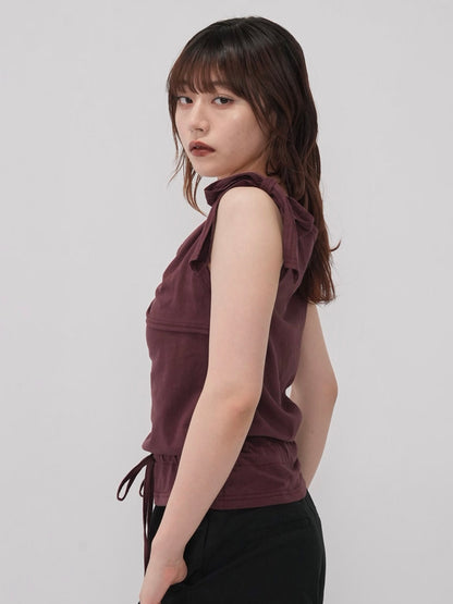 ribbon strap gather tops