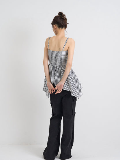 shirring peplum tops