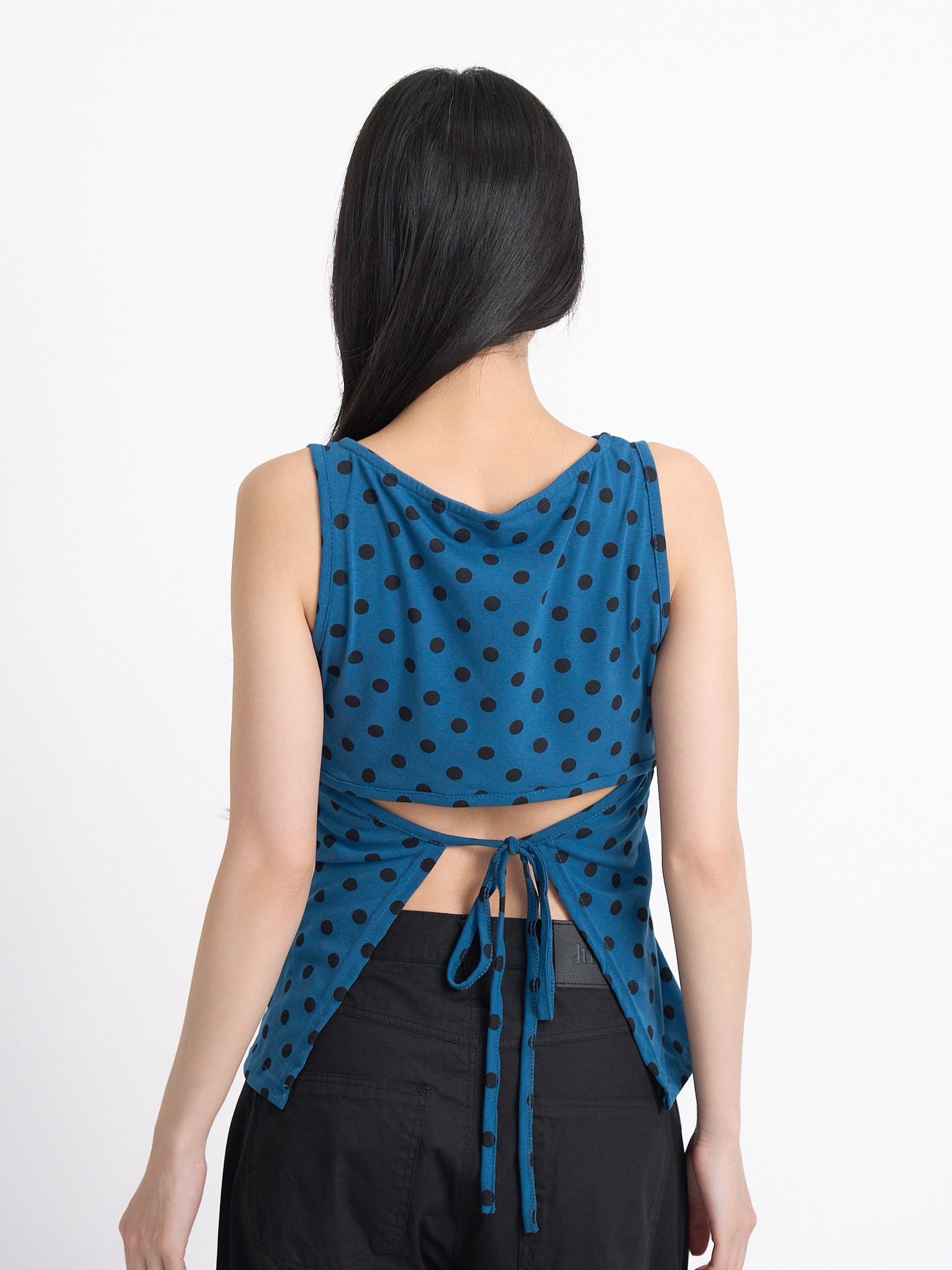dot back cut out tops