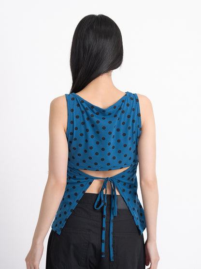 dot back cut out tops